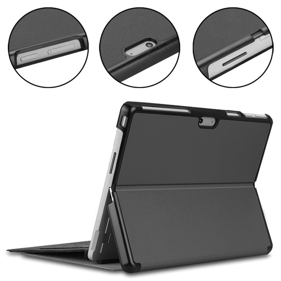 Huse pentru Microsoft Surface Pro 9, Stand Case With stand, gri