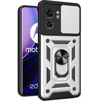 Husă blindată pentru Motorola Edge 40, CamShield Slide, de argint