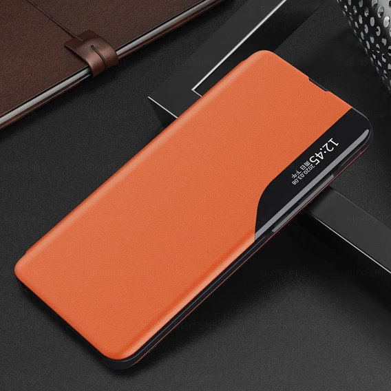 Husă cu clapetă pentru Honor Magic 6 Lite 5G, Side View, portocaliu