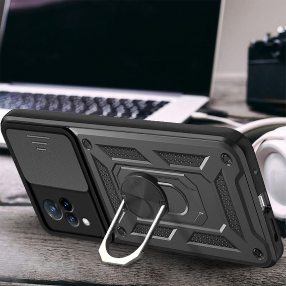 Husă blindată pentru Vivo V21 5G, CamShield Slide, negru