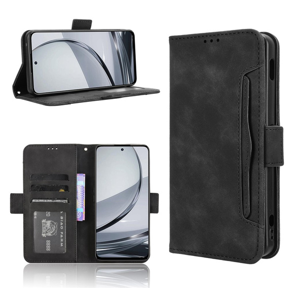 Husă cu slot pentru carduri pentru Nubia Focus Pro 5G, negru