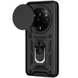Husă blindată pentru Realme 14 Pro 5G, CamShield Slide, negru
