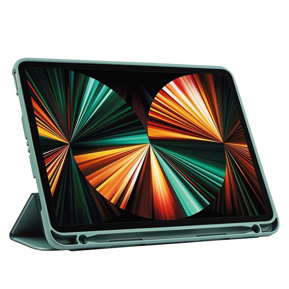 Husă pentru iPad Pro 11 2021/2022, Smartcase cu spațiu pentru stylus, verde