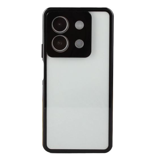 Husa pentru Xiaomi Redmi Note 13 5G, Magnetic Dual Glass, negru