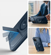 Husă blindată pentru iPhone 12 / iPhone 12 Pro, Dexnor CamProtect MagSafe, albastru închis (Două rame)