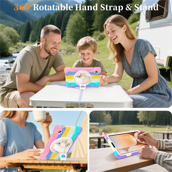 Husă blindată cu suport și curea de umăr pentru Samsung Galaxy Tab A11