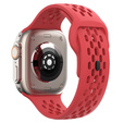 Curea de silicon pentru Apple Watch 1/2/3/4/4/5/6/6/7/8/SE/ULTRA 42/44/45/49MM, roșu