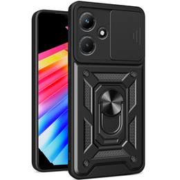 Husă blindată pentru Infinix Hot 30i, CamShield Slide, negru