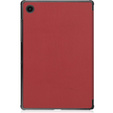 Husă pentru Samsung Galaxy Tab A8 10.5 SM-X200 SM-X205, Smartcase, maroon