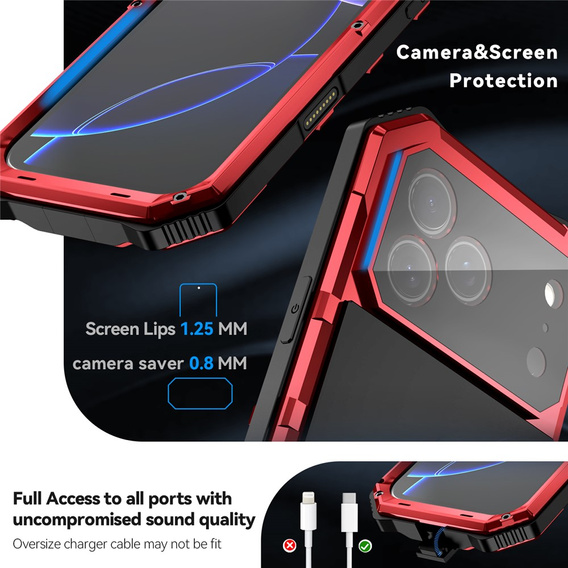 Carcasă blindată R-JUST cu suport pentru iPhone 17 Pro Max