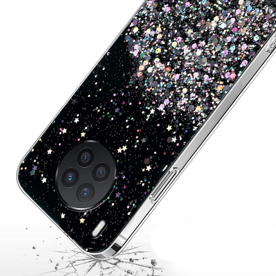 Huse pentru Huawei Nova 8i, Glittery, negru
