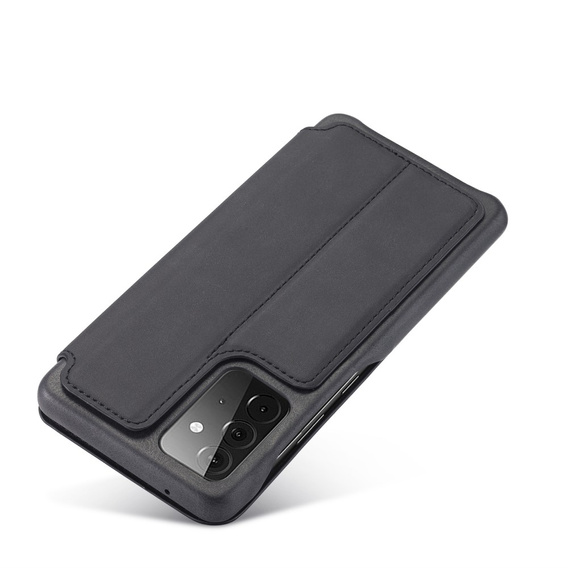 Cu clapetă pentru Samsung Galaxy A52 5G / 4G, LC.IMEEKE, negru
