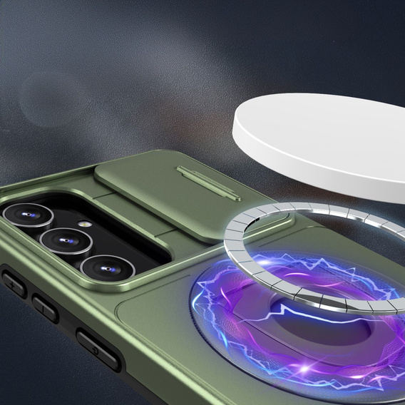 Husă pentru Samsung Galaxy S20 FE, Military Magnet, pentru MagSafe, verde