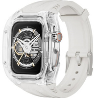 Curea de silicon cu carcasă pentru Apple Watch 1/2/3/4/5/6/7/8/9/10/SE/Ultra/Ultra 2 42/44/45/49MM