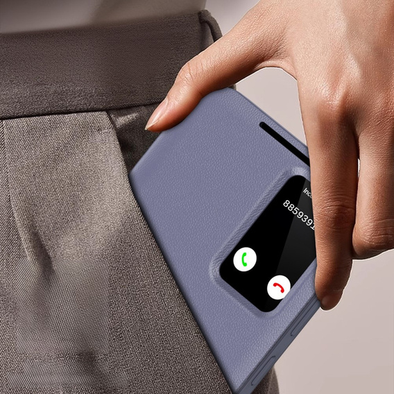 Husă cu clapetă pentru Samsung Galaxy S24 Ultra, Smart View Wallet, violet