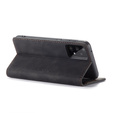 Husa CASEME pentru Samsung Galaxy A53 5G, Leather Wallet Case, negru