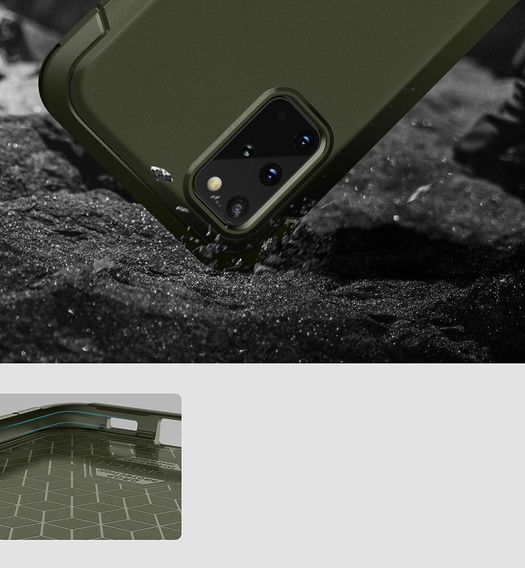 Huse pentru Samsung Galaxy S20, Suritch Basic (Two Frames), verde