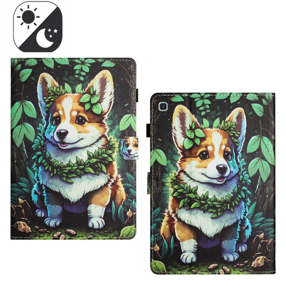 Husă pentru Samsung Galaxy Tab S6 Lite 2022 / 2020, cu clapetă, corgi dog