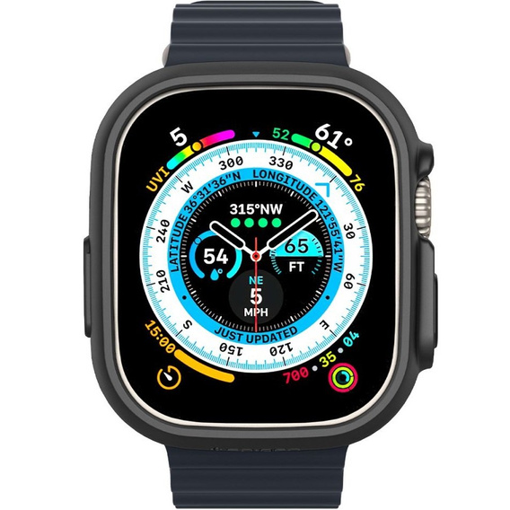 Etui SPIGEN do Apple Watch Ultra 49mm, Thin Fit, Czarne