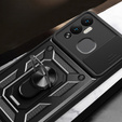 Husă blindată pentru Infinix Hot 12 Play 4G, CamShield Slide, negru