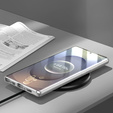 Husa pentru Samsung Galaxy S25 Ultra, Magnetic Dual Glass, de argint