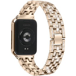 Brățară cu diamante pentru Xiaomi Smart Band 8 Pro, Aur