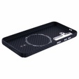 Carcasa pentru Samsung Galaxy S25+ Plus, Carbon Fiber MagSafe, negru