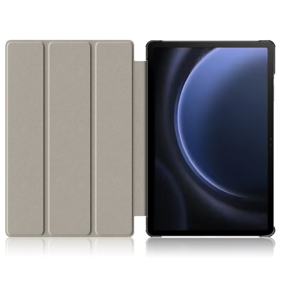 Husă pentru Samsung Galaxy Tab S9 FE+ Plus, Smartcase cu spațiu pentru stylus, negru