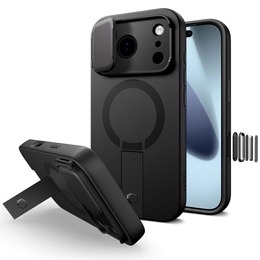 Husă de protecție Tech-Protect Kevlar Aura cu suport și funcție MagSafe pentru iPhone 17 Pro Max