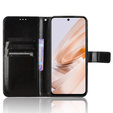 Cu clapetă pentru Xiaomi Redmi 13, Crazy Horse Wallet, negru