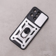 Husă blindată pentru Xiaomi Redmi 12, CamShield Slide, de argint