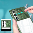Huse pentru Samsung Galaxy S23 Ultra, Slide Camera, verde