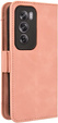 Cu clapetă pentru Oppo Reno 12 Pro, Card Slot, roz