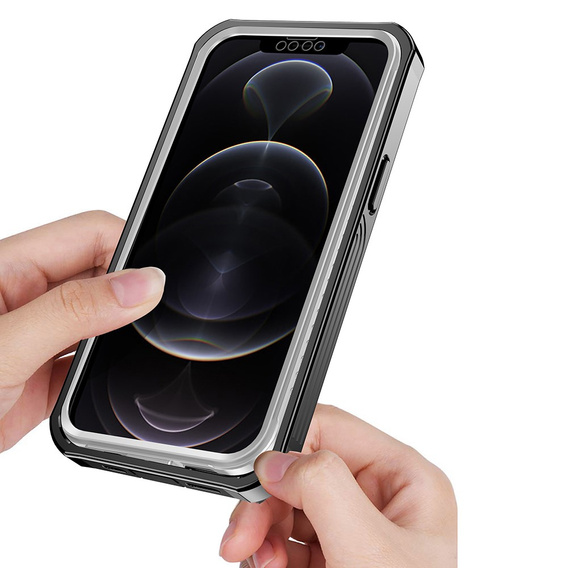 Carcasă pentru iPhone 13, Shockproof, cu folie, albastru