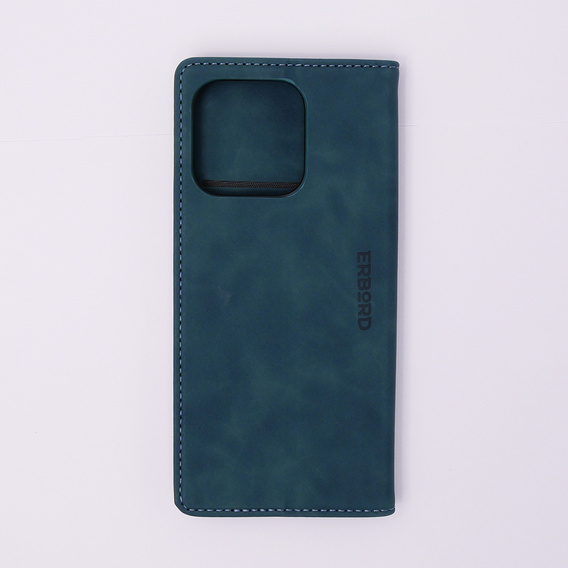 Husă pentru Xiaomi Redmi 12C, ERBORD Vintage, portofel cu clapetă, albastru