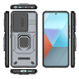 Husă pentru Xiaomi Redmi Note 13 Pro 5G, KickStand Camera Lens, gri