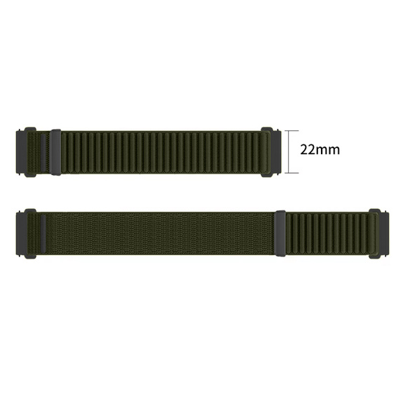 Pasek Nylonowy Uniwersalny 22mm, Czarny