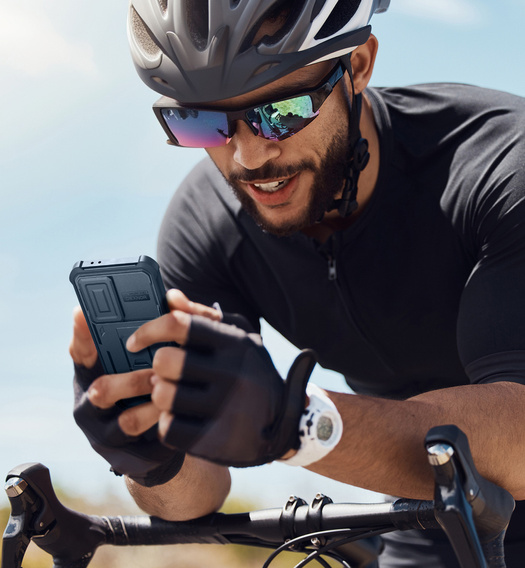 Husă blindată pentru Samsung Galaxy A36 5G, Dexnor Full Body (Two Frames), albastru