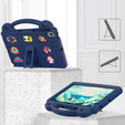Husă pentru copii pentru Samsung Tab A8 X200 / X205, Cute Patterns, cu suport, albastru închis