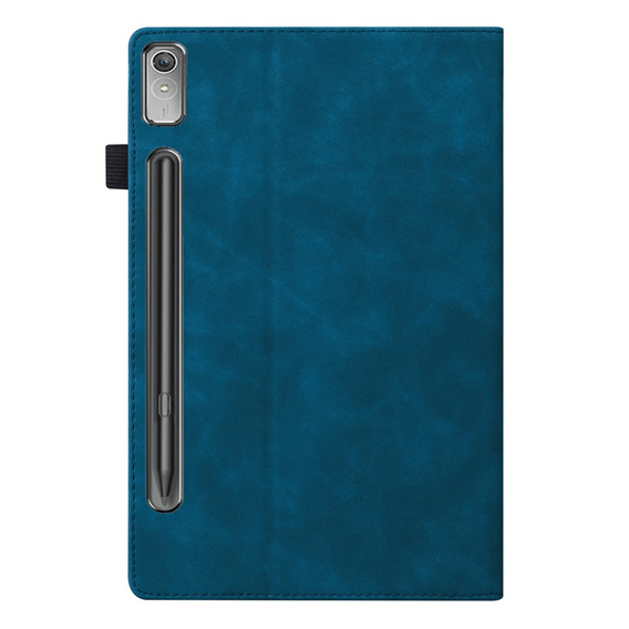 Husă pentru Lenovo Tab P12, Classic, cu spațiu pentru stylus, albastru