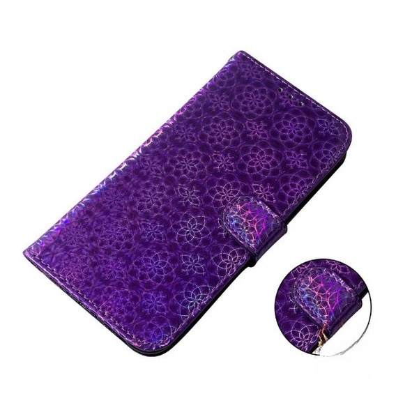 Cu clapetă pentru Oppo A17, Wallet mandala, violet