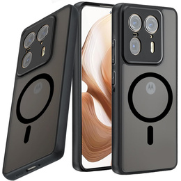 Husă pentru Motorola Edge 50 Ultra, pentru MagSafe, ERBORD Matt Case, negru