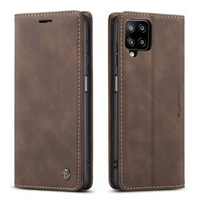 Husa CASEME pentru Samsung Galaxy A12 / M12 / A12 2021, Leather Wallet Case, cafea