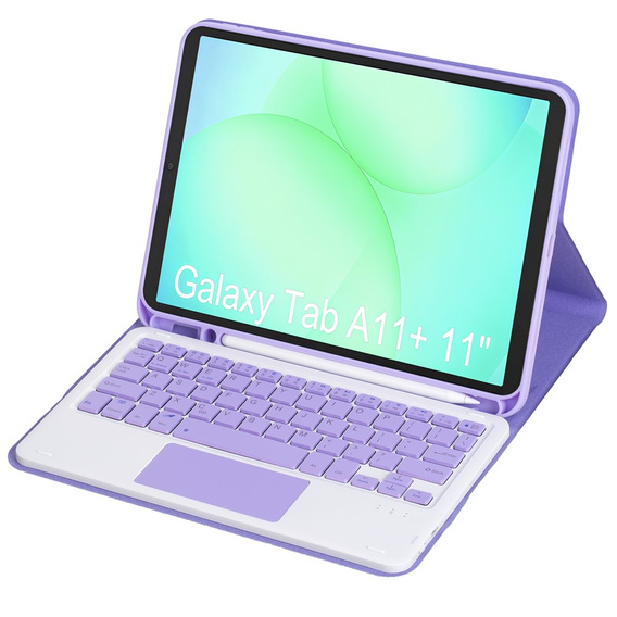 Husă cu tastatură Bluetooth și touchpad pentru Samsung Galaxy Tab A11+