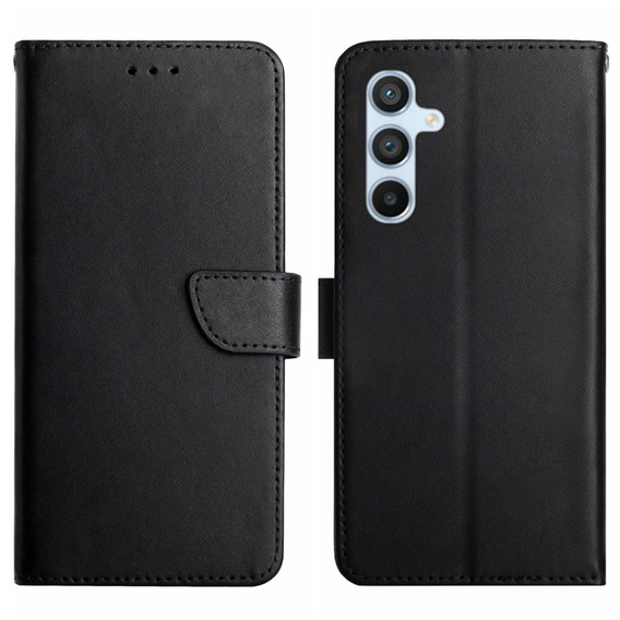 Cu clapetă pentru Samsung Galaxy A35 5G, Split Leather Wallet, negru