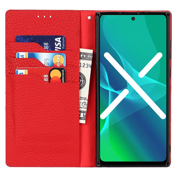 Husă din piele pentru iPhone 7/8/SE 2020/SE 2022, ERBORD Grain Leather, negru