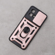 Husă blindată pentru Motorola Moto G84 5G, CamShield Slide, roz rose gold