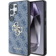 GUESS Huse pentru Samsung Galaxy S25 Ultra, 4G Big Metal Logo, albastru