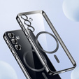 Husă pentru Samsung Galaxy A55 5G, Electro MagSafe, negru + Sticlă pentru ecran