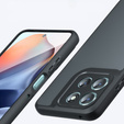 Carcasă pentru Xiaomi Redmi 15 5G / 4G, cu protecție pentru cameră, transparentă cu laturi negre